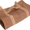 Portable Bartender Tool Bag, Waterproof Canvas Bartender Kit Bag, Multiple Bartender Roll Up Bag with Shoulder Strap for House Party Traveling Camping (Coffee)