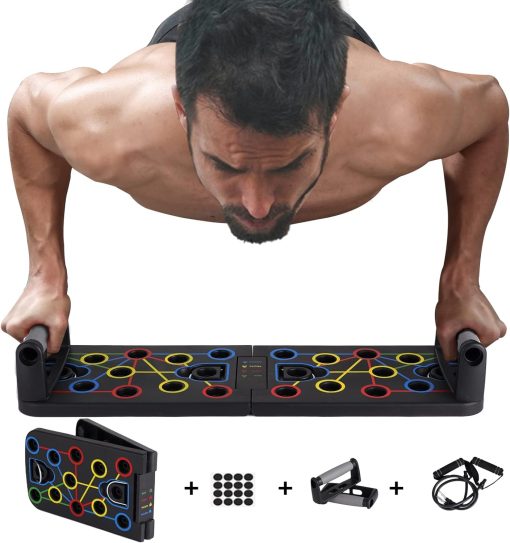 Fitarc Push Up Board 12 in 1 With Resistance Band Multifunctional Push Up System Workout Equipment for Men and Women Portable Gym Strength Training Board