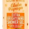 Cosmo Glow White Extra Brightening Shower Gel 1000ml, 2x Intensive Fairness, Glutathione & Papaya Extract, Gently Cleanses, Skin Care