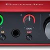FocUSrite Scarlett Solo 3Rd Gen USb Audio Interface, For The Guitarist, Vocalist, Podcaster Or Producer, Stu-Dio Quality Sound And All The Software Needed For Recording And Songwriting, Red