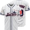 New York 99 Baseball Jerseys, Men and Women NY Baseball Shirts, 90s Hip Hop Button Down Baseball Clothing for Party
