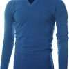 GIVON Mens V Neck T Shirts Slim Fit Long Sleeve Lightweight Thermal Tops