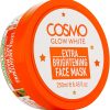 Cosmo Glow White Extra Brightening Face Mask 250ml, Skin Care, Glutathione and Papaya Extract, Skin-brightening Mask, For Men and Women