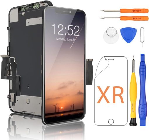 Yodoit for iPhone XR Screen Replacement 6.1 Inch LCD Display Touch Digitizer with Tool Kit, Compatible with Model A1984, A2105, A2106, A2107