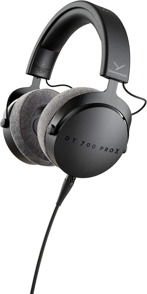 Beyerdynamic 737704 One Size Dt 700 Pro X Closed Back Premium Studio Headphones- Wired, Black