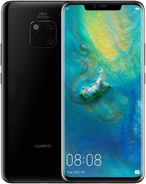 HUAWEI Mate 20 Pro 128 GB 6.39-Inch 2K FullView Android 9.0 SIM-Free Smartphone with New Leica Triple AI Camera, Single SIM, UK Version - Black