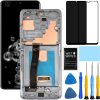 AMOLED For Samsung Galaxy S20 Ultra 5G Screen Replacement for Samsung S20 Ultra LCD Display Digitizer G988u G988a G988w Touch Screen Assembly 6.8 inch (Silver With Frame)