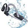 NUBWO Open Ear Bone Conduction Headphones, Bluetooth Wireless Headphones with Built-in Mic, Stereo Denoise, 10 Hours-Play, Waterproof Earphones for Running Cycling Workouts