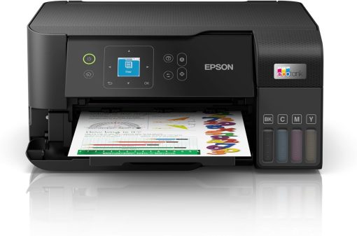 EPSON EcoTank L3560 Home Ink Tank Printer, High-speed A4 colour 3-in-1 printer with Wi-Fi Direct, Photo Printer, with Smart App connectivity,Black