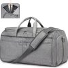 S-ZONE Convertible Travel Garment Bag Carry on 2 in 1 Oxford Fabric Suit Hanging Business Garment Duffel Bag for Men Women