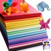 200 Sheets Origami Paper, Easy Fold Paper, Double Sided, Soft Edges, Not Easy to Fade, for Kids Adult Beginners Training Arts and Crafts Projects, 20 Vivid Colors, 6 Inch
