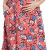 Momstory Women Maternity Dress With Adjustable Waist And Feeding Access (Mdrfn502154)