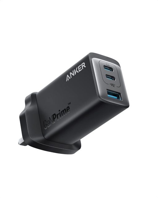 USB C Plug, Anker USB C Charger, Anker 735 Charger GaNPrime 65W, PPS 3-Port Fast Wall Charger for MacBook Pro/Air, iPad Pro, Galaxy S22/S21, Dell XPS 13, Note 20/10+, iPhone 13/Pro, and More