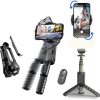 TNW Smartphone Gimbal Stabilizer, Light Weight Auto Balance Phone Stabilizer, Anti Shake Bluetooth Extendable Selfie Stick and Tripod Fill Light for YouTubers, tictokers, and vloggers