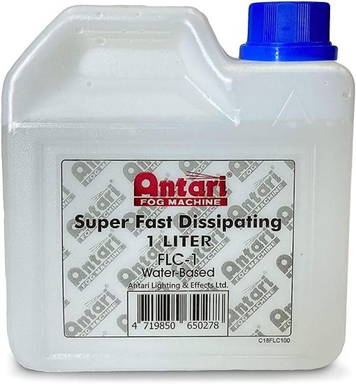 Antari Fog Effect Liquid, Fast Dissipating Fog (FLC), water-based, odorless, non-irritating, EG-Free, safe, non-flammable, eco-friendly, Made in Taiwan - 1 Liter