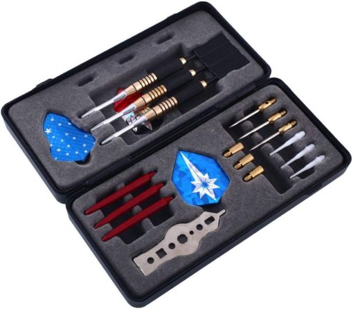 Professional Soft Steel Tip Darts with Aluminum Alloy Shaft Needle Nice Packing Gift Box Darts Set for Bristle Dartboard