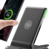 INIU Wireless Charger, 15W Qi Certified Fast Wireless Charging Stand with Sleep-Friendly Adaptive Light for iPhone 15 14 13 12 11 Pro Max XS 8 Plus Samsung Galaxy S23 S22 Ultra S21 S20 Note 20 Google