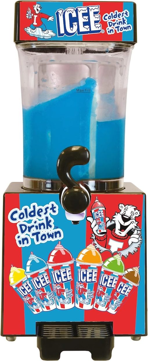 ICEE Slushie Machine. New for 2023. Genuine ICEE Home Countertop Slushy Maker. Creates up to 34Floz of Ice Cold ICEE Slushie. Use with ICEE Syrups. Officially Licensed ICEE Machine from Fizz