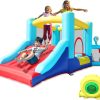 AirMyFun Inflatable Bounce House with Slide, Big Kids Bouncy House with Blower, Ball Pool, Basketball Hoop - Jumping Castle for Indoor and Outdoor Family Backyard Fun and Parties.