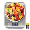 SKY-TOUCH Kitchen Scale, Multifunction Digital Food Scale for Baking, Cooking and Dieting, Kitchen Scale With LCD Display Stainless Steel Platform, Ultra Slim,Tare Function