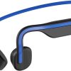 SHOKZ OpenMove Wireless Headphones, Bluetooth Bone Conduction Sports Headset with Mic, 6 Hour Playtime & IP55 Waterproof for Running Workout Cycling (Blue)