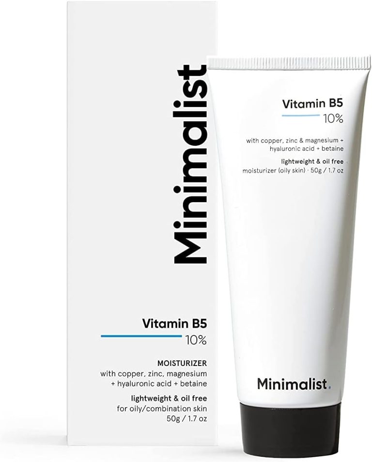 Minimalist 10% Vitamin B5 Gel Face Moisturizer For Oily Skin | Oil-free | Fast Absorbing | Non sticky | Fragrance Free | 50 g