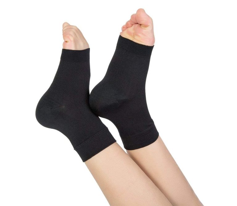 Ankle Compression Sleeve, for Sprained Ankles, Open Toe Compression Socks Breathable Ankle Brace Elastic Thin Ankle Brace for Swelling, Plantar Fasciitis, Sprain, Nano Brace for Women and Men