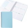 Daily Planner Undated Weekly Planner, To Do List Planner, Weekly Goals A5 Notebook, Meal Planning Pad, Notebook with Spiral Binding 5.7 x 8 in (BLUE)