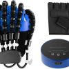 Rehabilitation Robot Gloves,Hemiplegia Finger Rehabilitation Trainer,Hand Function Recovery Finger Trainer with Wired Mirrored Gloves,LeftXL