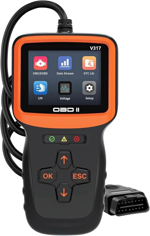 MOTIM Car OBD2 Scanner Diagnostic Tool, Car Engine Fault Code Readers,Car OBDII/EOBD Diagnostic Code Reader Tool, with Reset & I/M Readiness for All Vehicles After 1996