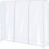 U-HOOME Garment Rack Cover, U-HOOME Transparent Clothes Rail Cover, Garment Coat Hanger Protector Clothing Storage for Dresses, Suits, Coats, and More