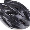 [H11138][Black]Ultralight Integrally-molded Sports Cycling Helmet with Visor Mountain Bike