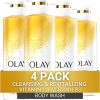 Olay Body Wash with Vitamin C and Vitamin B3, Cleansing & Revitalizing, 20 FL Oz (Pack of 4)