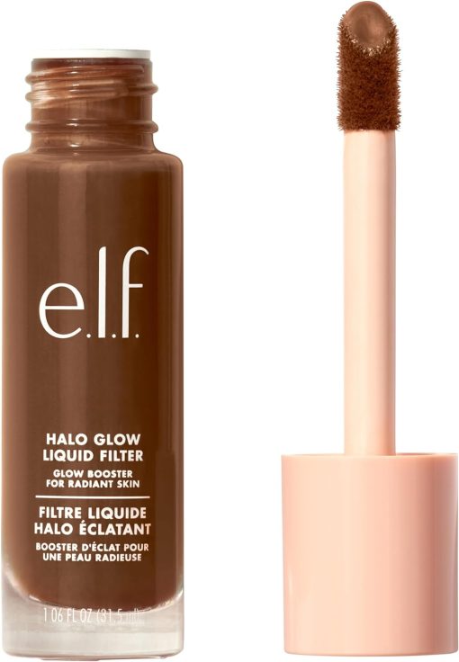 e.l.f. Halo Glow Liquid Filter, Complexion Booster For A Glowing, Soft Focus Look, Infused With Hyaluronic Acid, Vegan & Cruelty-Free, 8.5 Rich