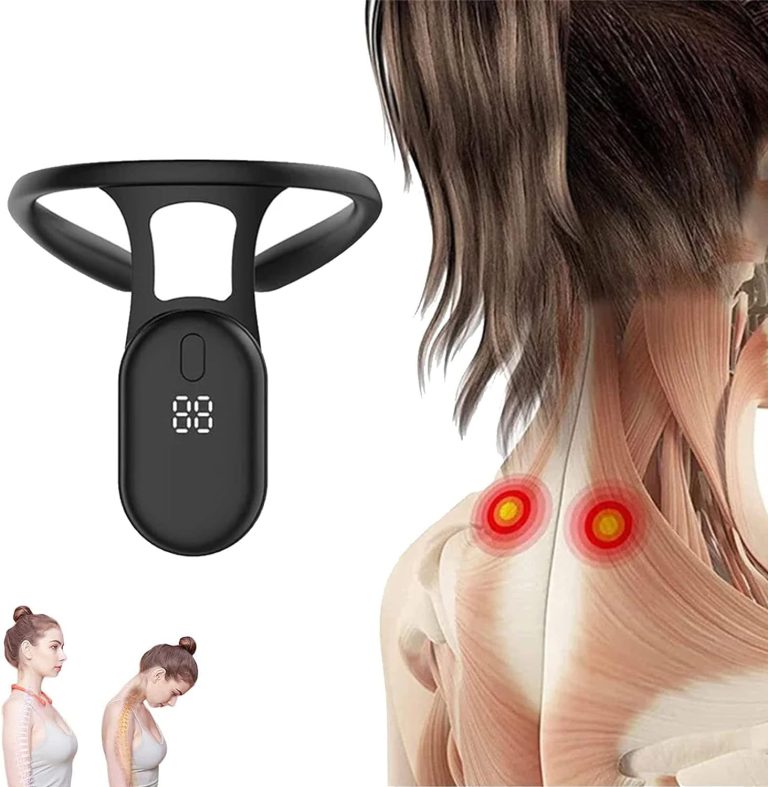 Slimdex Lymphatic Drainage Device For Neck - Ultrasonic Lymphatic Relief Soothing Neck Instrument Massager For Weight Loss, Posture Corrector (Black)