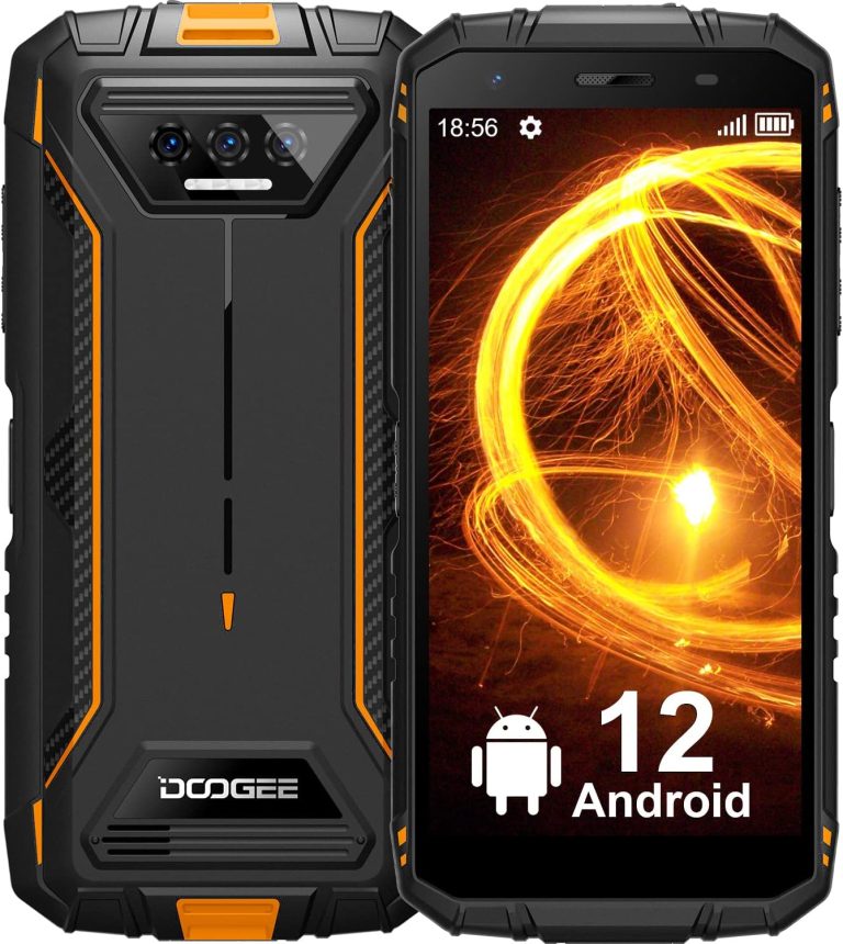 Rugged phone DOOGEE S41 Pro, Android 12, 6300mAh, 7GB + 32GB (1TB expansion), 5.5" HD+ display, 13MP camera, 4G Dual SIM IP68 waterproof phone, Face ID, NFC (Orange)