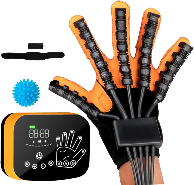 ZTGOJ Rehabilitation Robot Gloves, Stroke Hand Therapy Equipment, Hemiplegia Rehabilitation Trainer Hand Dysfunction Patient (L, Left)