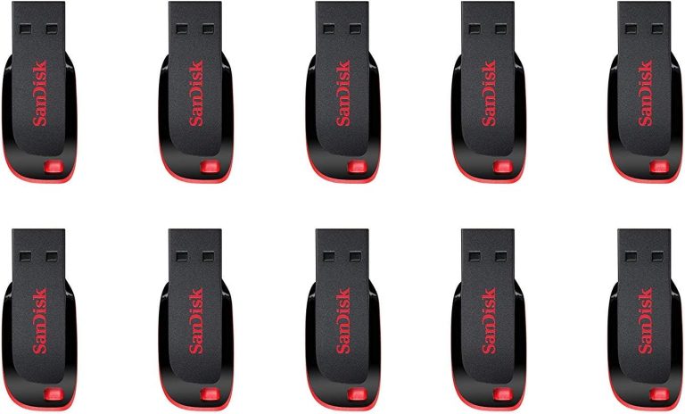 SanDisk 8GB Cruzer Blade USB 2.0 Flash Memory Drive SDCZ50-008G (10 Pack)