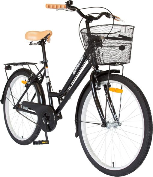 Spartan Classic City Bike (Black, 24"), SP-3077