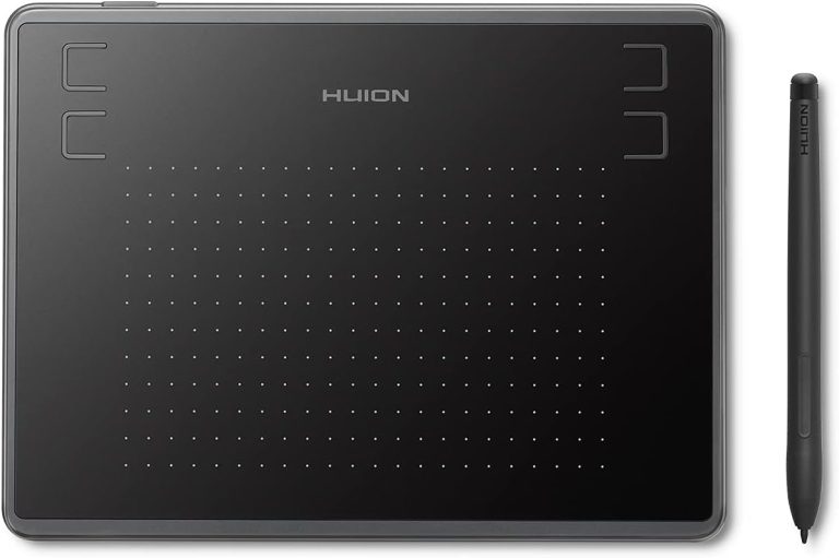 Huion H430P OSU Graphics Drawing Tablet with Battery-Free Stylus 4 Press Keys Support Work from Home, Distance Education Compatible with Android, Linux, Windows and Mac