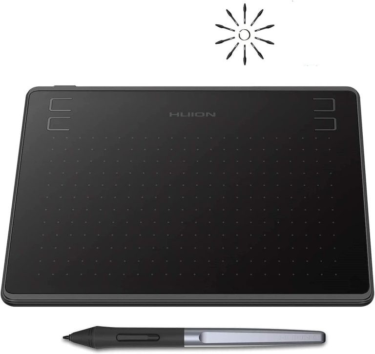 HUION HS64 Graphics Drawing Tablet Battery-Free Stylus Android Windows macOS with 6.3 x 4 in Working Area Pen Tablet for Linux, Mac, Windows PC and Android