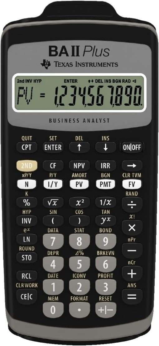 TEXAS INSTRUMENTS Financial Calculator TI-BA II Plus VE=1