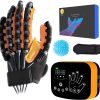 Upgraded Robot Rehabilitation Gloves, Hand Strengthening Equipment for Stroke Patients, Automatic Gloves for Cerebral Palsy Hemiplegia Finger Rehab, Electric Hand Exercisers, Robotic Gloves.