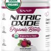 Snap Supplements - Organic Nitric Oxide Booster Beet Root Powder | Supports Blood Pressure, Heart Health, Natural Energy | Circulation Superfood | 30 Servings | Berry
