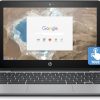 HP 11 inch Touchscreen Chromebook (Intel Celeron N3060, 4GB RAM, 16GB eMMC with Chrome OS) Black, (Renewed)
