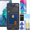 AMOLED for Samsung Galaxy S20 FE 5G Screen Replacement kit for Samsung s20FE Screen Replacement LCD Display Touch Screen Digitizer -G781U1/DS G781A G781W 6.5 inch (Black with Frame)
