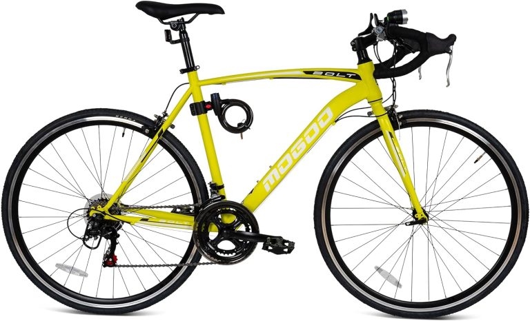 MOGOO Bolt 700C Road Bike, 14 Speed Shimano Drivetrain, Lightweight Steel Frame Adult Racing Bicycle, Kenda Tires, Caliper Brakes, Cycle For Men Women, Bicycle-Men Adult