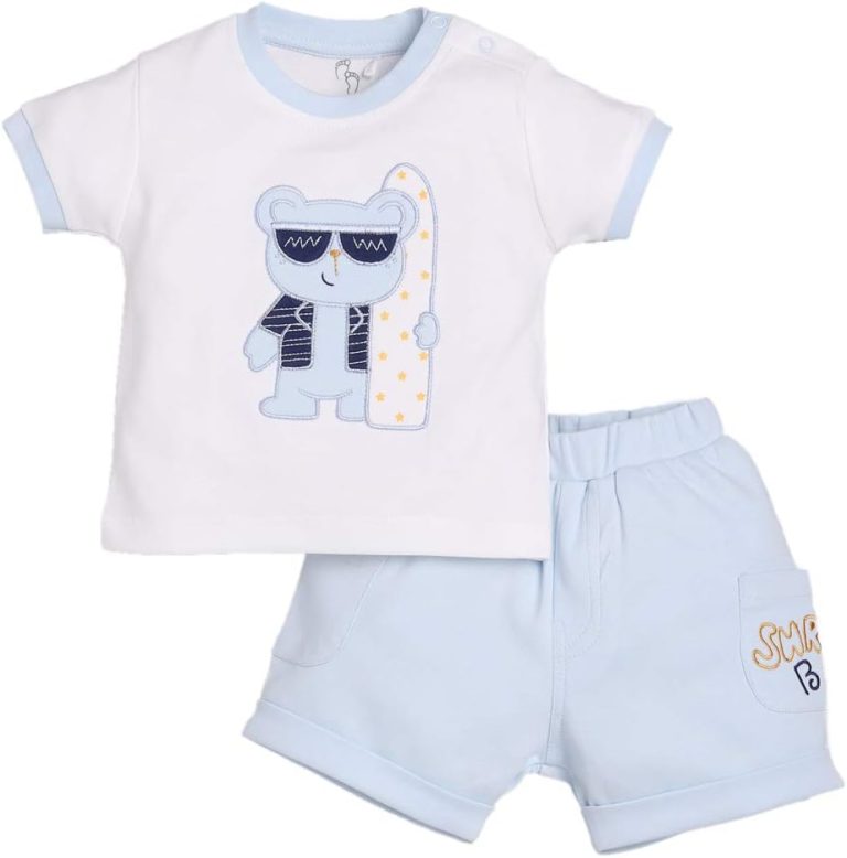 Baby Go 100% Pure Cotton T-shirt and Shirts Set for Baby Boys