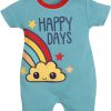 BABY GO 100% Pure Cotton Half Sleeves Romper for Baby Boys
