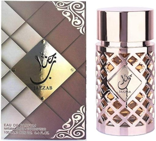 Perfume JAZZAB GOLD 100 ml Women's Eau de Parfum Arabic Oudh Oriental Perfume Attar Halal Musk NOTES: Cedar, Citrus, Rose, Flowers, Pink Pepper, Grapefruit, Oud, Amber, Woody